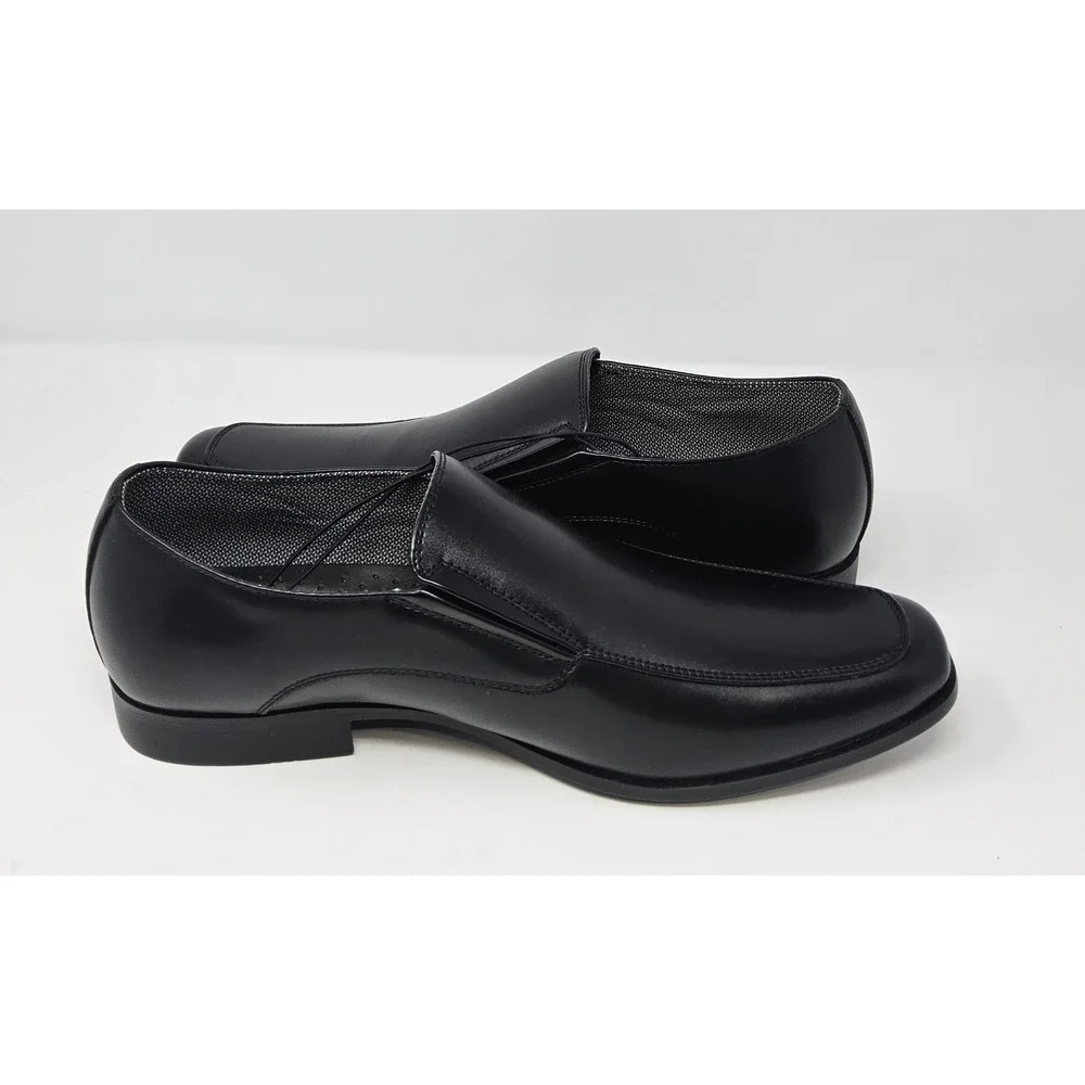 Perry Ellis Loafers Dress Shoes Mens 11 Wide Bicycle Toe Black Portfolio Slip On